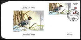 FDC - DUOSTAMP°/ MY STAMP° - Sarcelle D'hiver / Wintertaling / Winter Blaugrün - ABCP - BUZIN - Canards