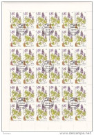 URSS 1985 PLANTES  3 Planches De 36 Yvert 5232-5234, Michel 5528-5530 Oblitéré, Used; Cote Yv 21.60 Euros - Feuilles Complètes