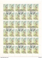 URSS 1985 ANIMAUX MUSARAIGNE Planche De 36 Yvert 5240, Michel 5537 Oblitéré, Used; Cote Yv 7.20 Euros - Feuilles Complètes