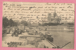 SAS0855  CPA  PARIS - Port De La Tournelle - Quai - Tonneaux  ...   ++++ - Le Anse Della Senna