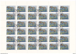 URSS 1990 CANARDS 2 PLANCHES DE 36 Yvert 5761-5762, Michel 6099-6100 Oblitéré, Used; Cote Yv 14.40 Euros - Full Sheets