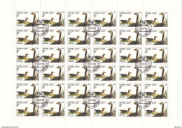 URSS 1990 VOLAILLES 3 Planches De 36 Yvert 5764-5766, Michel 6102-6104 Oblitéré, Used; Cote Yv 18 Euros - Full Sheets