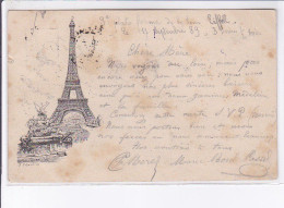 PARIS : La Tour Eiffel Gravure Par LIBONIS (voyagée En 1889) - état - Arrondissement: 07