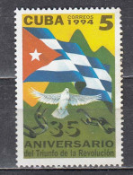 Cuba 1994 - 35th Anniversary Of The Revolution, Mi-Nr. 3722, MNH** - Ungebraucht