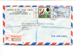 TRINIDAD &TOBAGO-  Affranchissement Sur Lettre Recommandée - Oiseau / Avion - Trinidad En Tobago (1962-...)