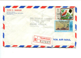 TRINIDAD &TOBAGO-  Affranchissement Sur Lettre Recommandée - Oiseau / Avion - Trinidad En Tobago (1962-...)