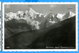 VIX218, Panorama Vu De Montana Crans, Rothorn, Besso, Gabelhorn, 9339, Perrochet Phototypie, Non Circulée - Crans-Montana