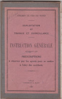 Chem. De Fer Du Nord Instruct. Génér.  Guide Sécurité  Cheminot  Des Pages Ajoutées E Collées Sur Autres Etat Moyen 1927 - Nord Belge