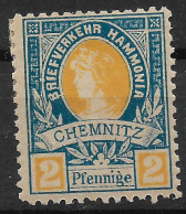 Privatpost Chemnitz, Schöner Ungebrauchter Wert Der Hammonia-Gesellschaft Von 1887 - Postes Privées & Locales