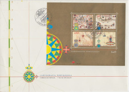 Portugal 1997 Cartografia Portuguesa M/s FDC Ca 9.10.1997 (FF186) - FDC