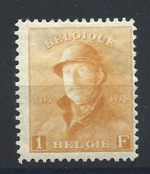 Belgique N°175* (MH) 1919/20 - Albert 1er "Roi Casqué" - 1919-1920 Trench Helmet