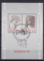 DENMARK 1992 - Canceled - Mi Block 8, FDC - Used Stamps