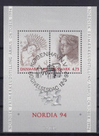 DENMARK 1992 - Canceled - Mi Block 8, FDC - Usado