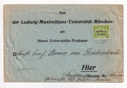 Dienstmarke Ludwig Maximilians Universität München Bayern Deutschland Université Louis Et Maximilien De Munich - Brieven En Documenten