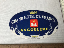 Grand Hotel De France In Angouleme  France - Hotel Labels