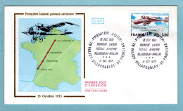 FDC France 1978 - Première Liaison Postale Aérienne Villacoublay Pauillac - YT Poste Aérienne 51 - 1970-1979