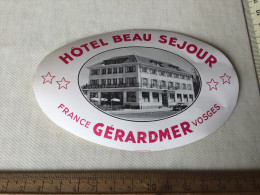Hotel  Beau Séjour In Gérerdmer  France - Hotel Labels