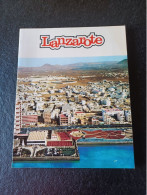 Ancien Livre Sur Lanzarote Avec Sa Carte 1979 4 Langues - Geografía Y Viajes