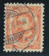 P3159 C - LUXEMBOURG YVERT NR. 84, VERY FINE USED - 1891 Adolphe Voorzijde