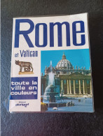 Ancien Livre Sur Rome Et Vatican En Français Avec Plan Des Rues 1975 - Old Books