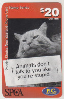 NEW ZEALAND - Cat, SPCA Prepaid Card, $20, Mint - Nouvelle-Zélande