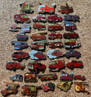 77821-collection De 38 Pin's. .Camions. .Sapeurs Pompiers.18. - Firemen