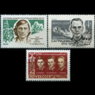 RUSSIA 1969 - Scott# 3646-8 WWII Heroe Set Of 3 MNH - Nuovi