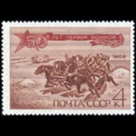 RUSSIA 1969 - Scott# 3623 Mounted Army 50th. Set Of 1 MNH - Unused Stamps