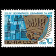RUSSIA 1969 - Scott# 3609 Peace Movement Set Of 1 MNH - Nuovi