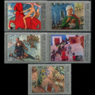 RUSSIA 1978 - Scott# 4684-8 Volkin Paintings Set Of 5 MNH - Nuovi