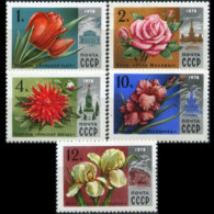 RUSSIA 1978 - Scott# 4649-53 Moscow Flowers Set Of 5 MNH - Nuovi