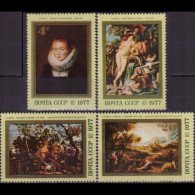 RUSSIA 1977 - Scott# 4572/6 Rubens Paintings 4-20k MNH - Nuovi