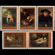 RUSSIA 1976 - Scott# 4511-5 Rembrandt Ptgs Set Of 5 MNH - Nuovi