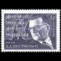 RUSSIA 1976 - Scott# 4486 Composer Shostakovic Set Of 1 MNH - Nuovi