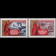 RUSSIA 1976 - Scott# 4495-6 Oct.Revolution 4k MNH - Nuovi