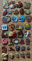 77822-collection De 36 Pin's. .Casques. .Sapeurs Pompiers.18. - Firemen