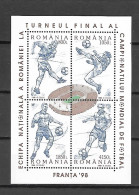 Romania 1998 Football World Cup - France MS MNH - 1998 – France