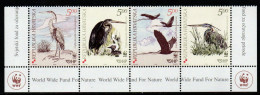 Kroatien 2004 - Mi.Nr. 674 - 677 - Postfrisch MNH - Tiere Animals Vögel Birds Reiher WWF - Kraanvogels En Kraanvogelachtigen