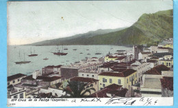 Santa Cruz De La Palma-Islas Canarias-1906-Vista Del Puerto-Vue Sur Le Port -Beau Timbre Alfonso XIII-10c Rouge -YT214 - La Palma