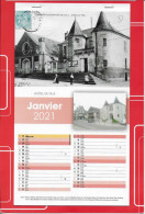 49  DOUE LA FONTAINE Calendrier 2021 -12 Feuillets Représentant Des Cartes Postales D'hier Et Photos D'aujourd'hui - Andere & Zonder Classificatie