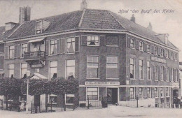 483798Den Helder, Hotel ‘’den Burg’’(poststempel 1909)(mooie Kaart Uit Album) - Den Helder