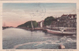 483717Den Helder, Binnenhaven Met Amsterdamsche Boot. 1916.  - Den Helder