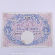 50 Francs Bleu Et Rose 22.3.1924, G.10494/256, TTB - 50 F 1889-1927 ''Bleu Et Rose''