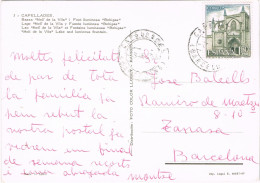 55634. Postal CAPELLADES (Barcelona) 1973. Lago Moli De La Vila Y Fuente Luminosa BOHIGAS - Storia Postale