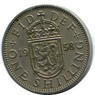 SHILLING 1958 UK GROßBRITANNIEN GREAT BRITAIN Münze #AY981.D.A - I. 1 Shilling