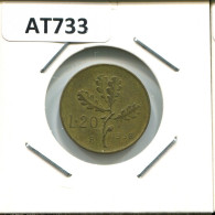 20 LIRE 1958 ITALIE ITALY Pièce #AT733.F.A - 20 Lire