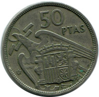 50 PESETAS 1957 ESPAGNE SPAIN Pièce #AR187.F.A - 50 Pesetas