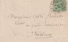 France Alsace Lettre Bergheim I Elsass 1880 - Cartas & Documentos