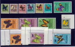 P3175 - TANZANIA , YVERT 48/51 + TS 17/26 MNH - Tanzania (1964-...)