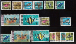 P3176 - TANZANIA , SG O 20/O 27 + O20 A/ O 27 A (O 21 A MISSING)+ O28/O31 ALL MNH - Tanzania (1964-...)